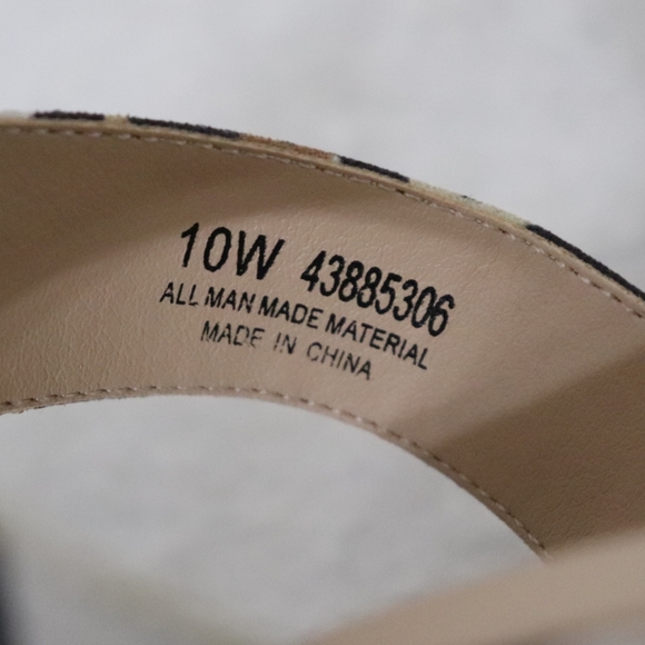 #8  Comfort Leopard Print Slide Sandals 10 Wide - Picture 4 of 8